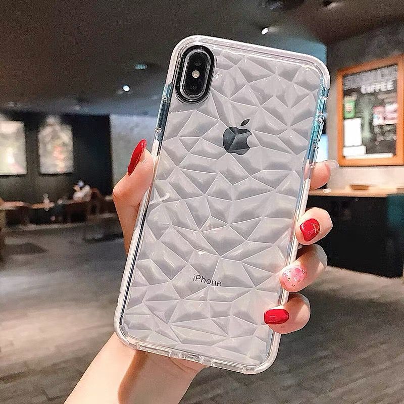 iPhone13/1钻石纹壳透明硅胶软壳