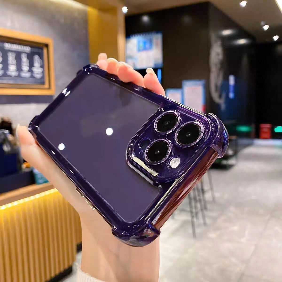 透明苹果13手机壳高级感气囊防摔