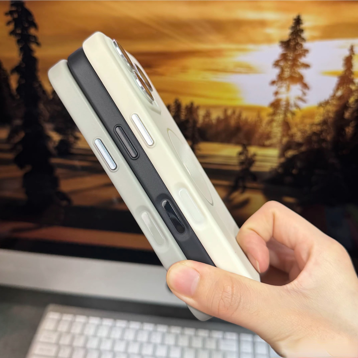 自带镜头膜液态硅胶适用苹果16promax手机壳新款iPhone15pro一体ai拍照按键14磁吸全包12pm防摔保护套女13pro