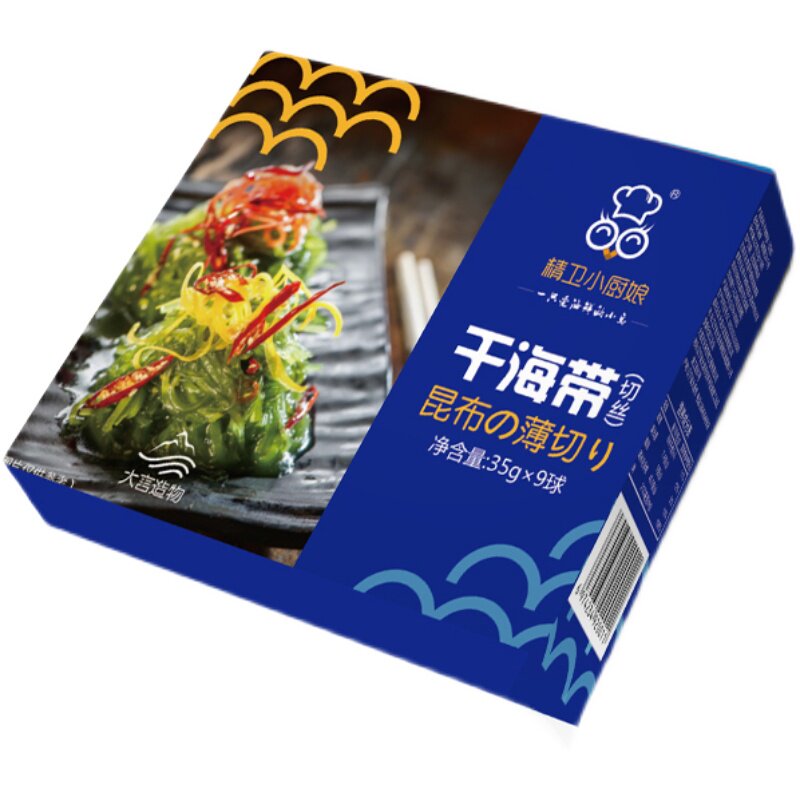 壮元海生产海带丝细丝即食35克/球*9球第二盒半价（拍630克）_虎窝淘