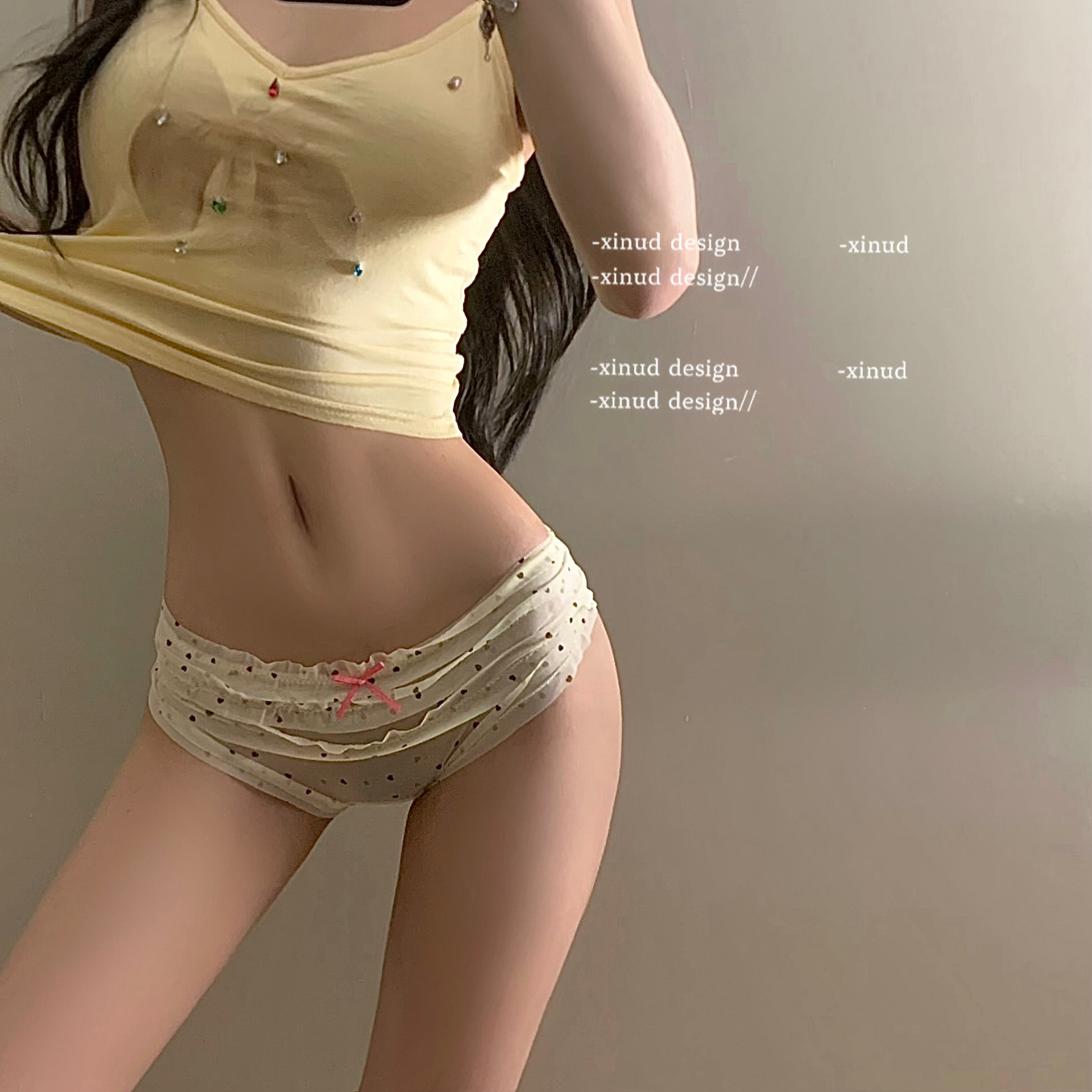 「LA」NaNa·古早辣妹｜复古浪潮支线*蛋糕花边豹纹碎花女士内裤