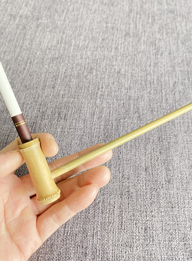 天然无涂层手工竹鞭卷烟竹烟斗粗支细支烟杆雪茄小烟斗竹根玉米斗