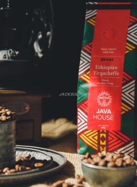 JAVA HOUSE埃塞俄比亚耶加雪菲Yigacheffe非洲进口咖啡豆中烘水洗