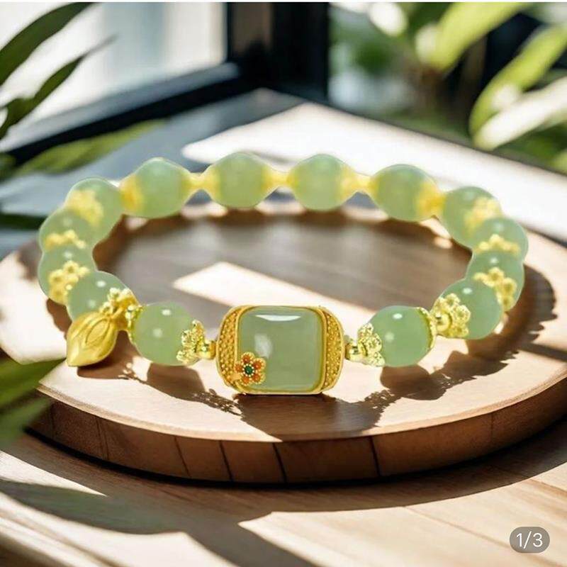 保罗百货莲花手炼2025新款方糖莲蓬手串步步生莲轻奢高级感手饰女