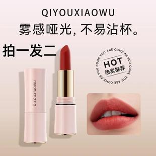 七柚小屋奢华柔雾不沾杯口红显白显气色不拔干不易掉色口红唇釉