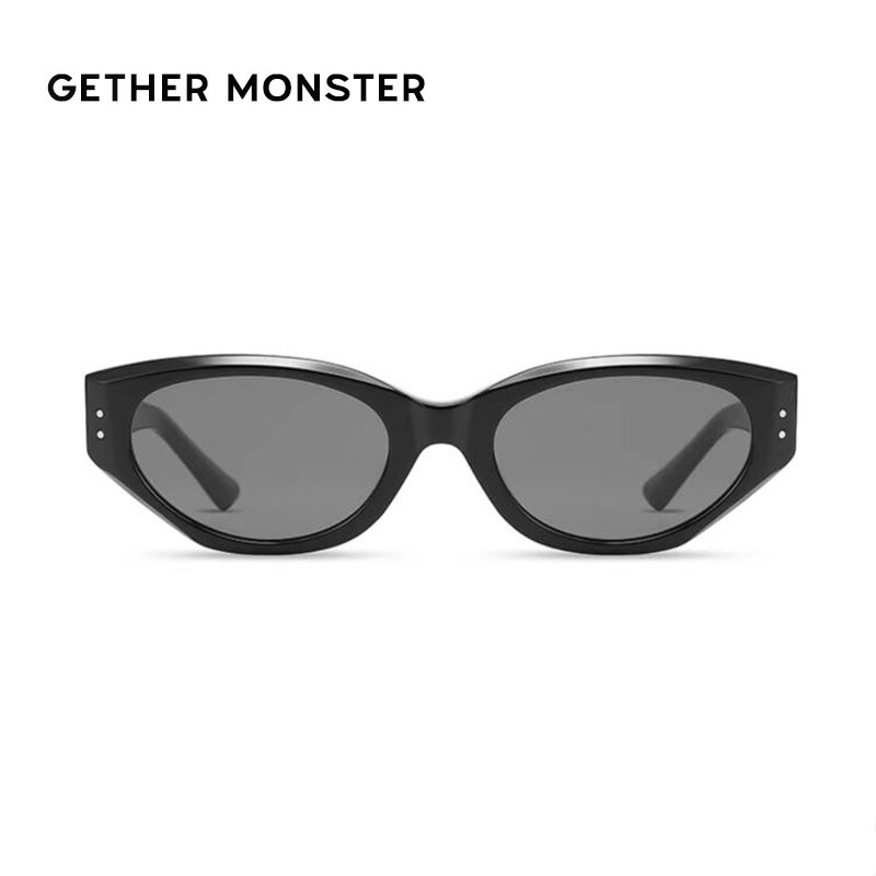 GETHERMONSTER网红复古时尚猫眼墨镜GM太阳镜女防紫外线开车个性