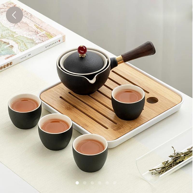 小康泡旅行茶具套组懒人旋转泡茶壶金镶玉梦匣茶舍可携式功夫逍遥