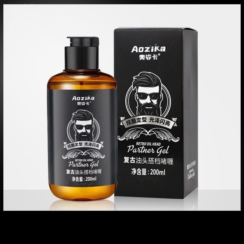 啫喱膏男士强力定型保湿啫喱水发胶发蜡复古油头者喱背头清香干胶