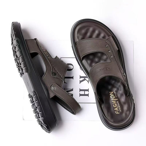 【专柜品质】男士防滑软底凉鞋厚底夏开车两穿耐磨透气时尚沙滩鞋