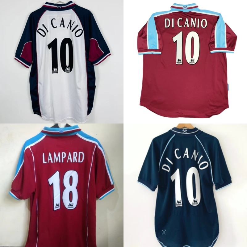1999-01 West Ham United DICANIO LAMPARD retro shirt