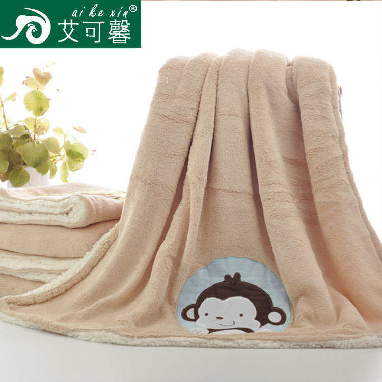 儿童双层加厚珊瑚绒小毛毯婴儿毛毯新生儿用品睡毯超柔软加厚柔软