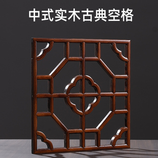 中式复古风摄影场景搭建窗格造影背景格拍照百叶窗场景实木窗道具