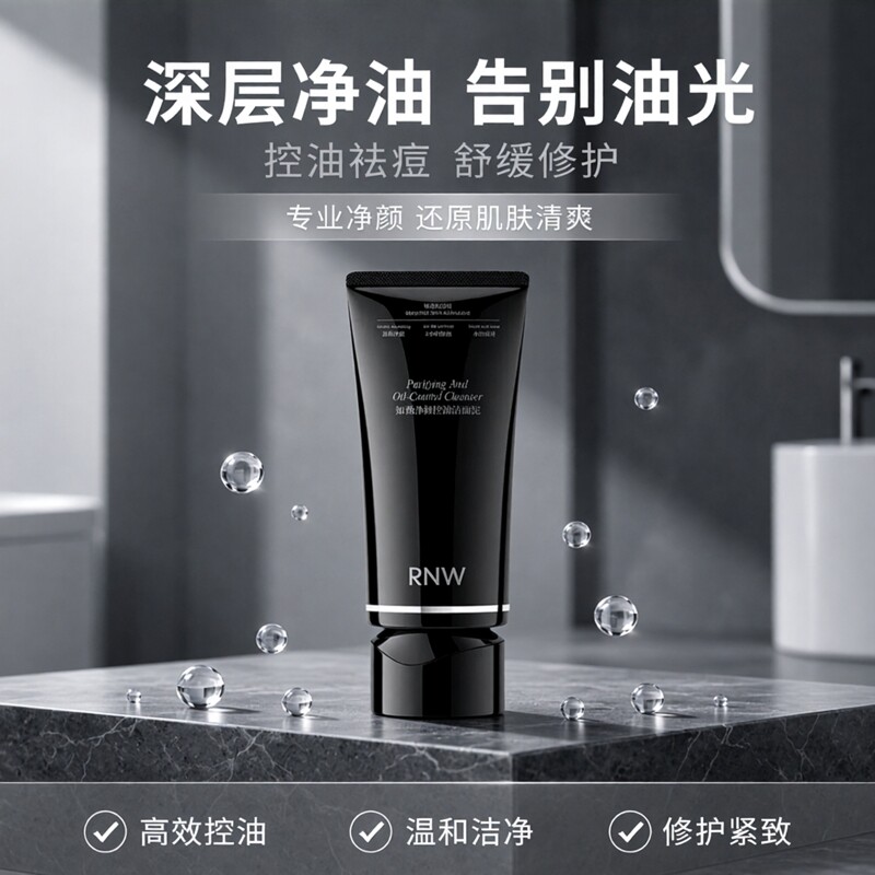 rnw如薇净颜控油洁面泥祛痘修护去角质清洁卸妆保湿舒缓紧致男女
