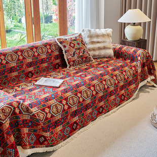 沙发巾草垛休闲毯波西米亚风野餐垫子民族风盖布户外露营毯子