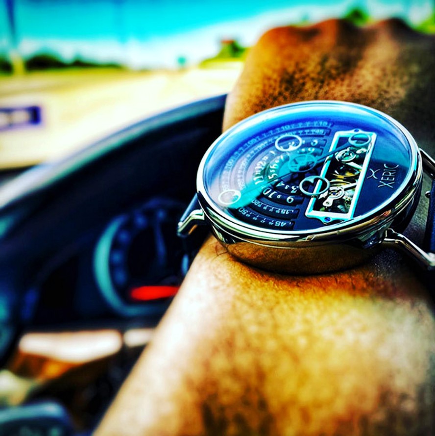 Xreic潮款镂空创意机械男表