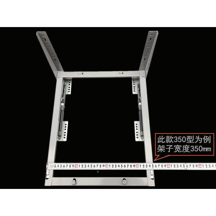 橱柜拉CGZ篮导轨调味篮道刀用架专滑轨三节滑道轨底 阻尼装轨道