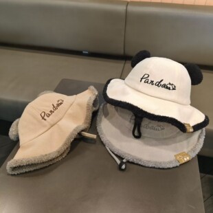 新款儿童秋冬款渔夫帽男童女童可爱百搭加厚保暖秋冬季灯芯绒盆帽