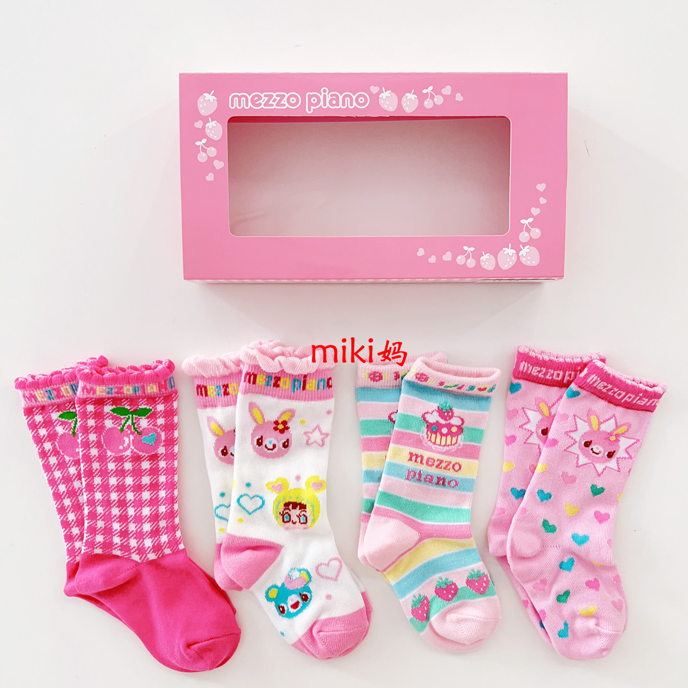 thumbnail for mezzopiano socks girl japanese cute stockings ins trendy Korean version pianist mp cotton socks
