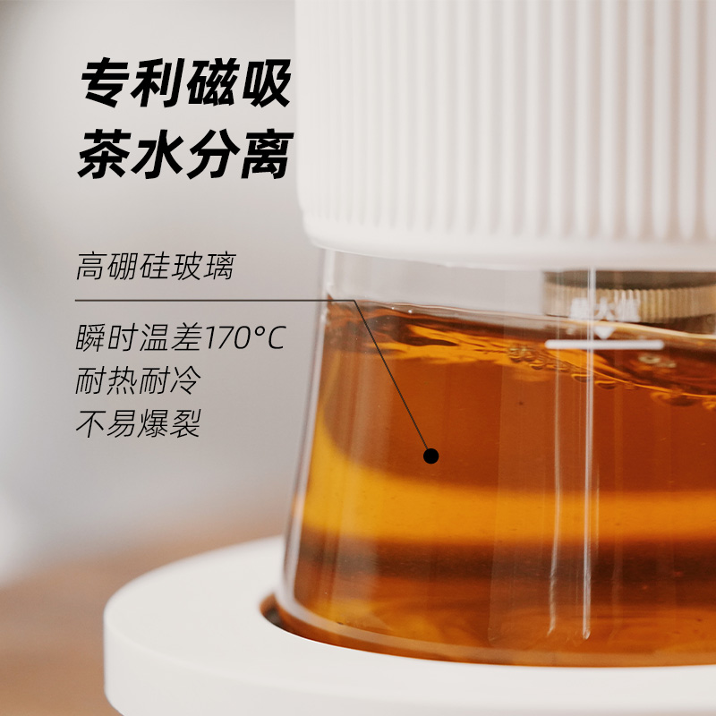 七次方功夫泡茶飘逸杯玻璃茶壶