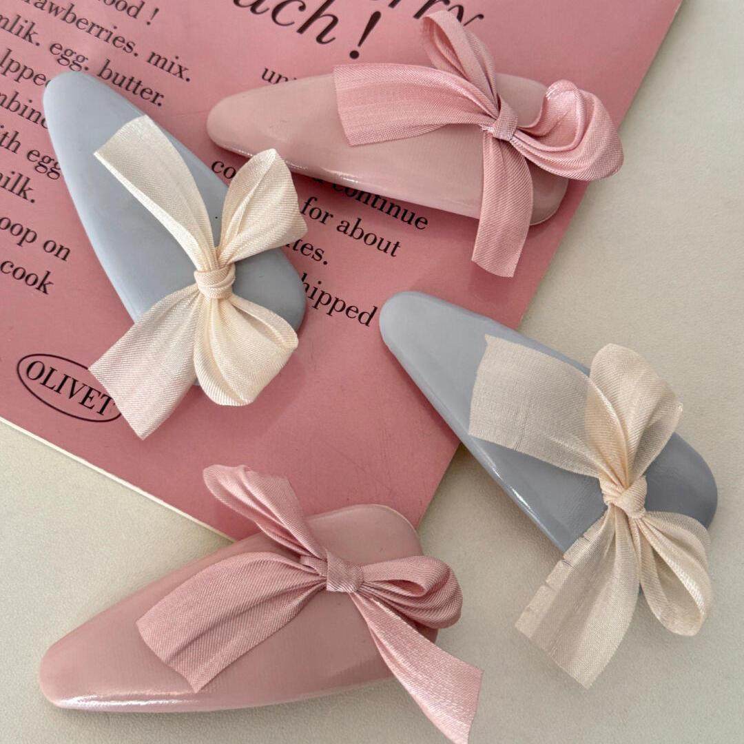 蓝色皮质水滴BB夹·蝴蝶结甜美可爱刘海夹侧边夹温柔气质网红白色,饰品/流行首饰/时尚饰品新,发饰,淘宝优惠券,粉丝福利购,淘宝优惠卷