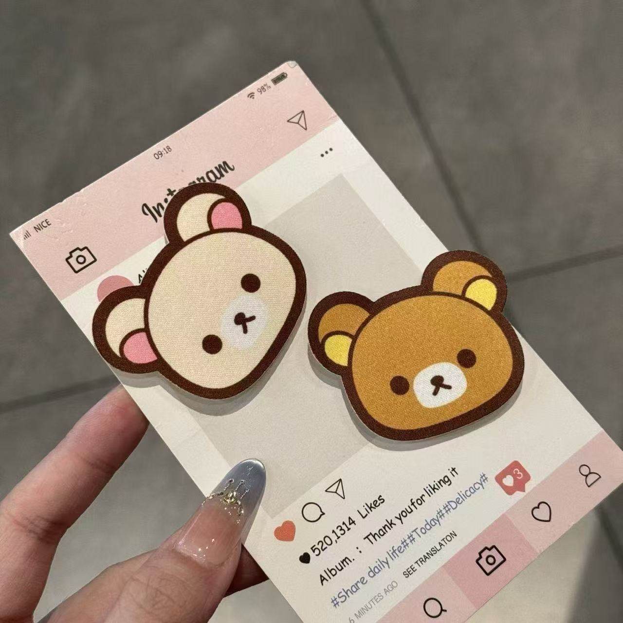 古早可爱卡通轻松熊魔术贴少女前额侧边碎发贴整理神器无痕发饰,饰品/流行首饰/时尚饰品新,发饰,淘宝优惠券,粉丝福利购,淘宝优惠卷