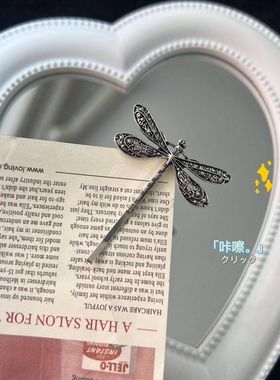 老友记Emily蜻蜓发夹 凌乱美一字夹 欧美复古发卡美式甜心发饰