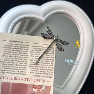 甜心发饰 欧美复古发卡美式 老友记Emily蜻蜓发夹 凌乱美一字夹