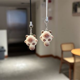 招财猫可爱少女暹罗挂件卡通百搭ins钥匙扣猫咪包包吊坠礼物挂饰