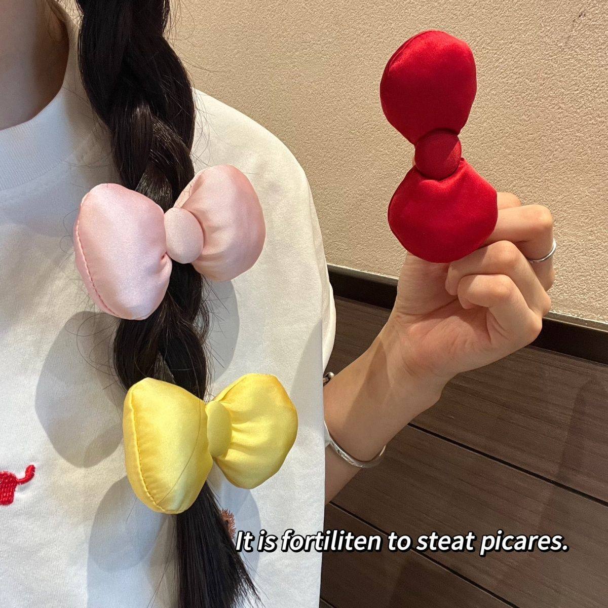 日系甜美小众黄色充棉蝴蝶结发夹丸子头扎发侧边夹可爱少女心头饰,饰品/流行首饰/时尚饰品新,发饰,淘宝优惠券,粉丝福利购,淘宝优惠卷