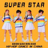 男女童 长袖 儿童啦啦操演出服中小学生体操服秋季 运动会表演服套装
