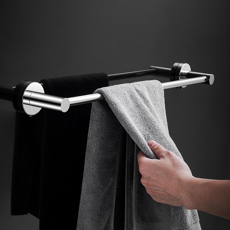 卫生间毛巾杆单杆304不锈钢毛巾架免打孔浴室壁挂置物挂架浴巾架,家庭/个人清洁工具,毛巾挂/毛巾架,淘宝优惠券,粉丝福利购,淘宝优惠卷