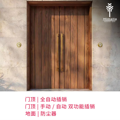 Himalia双开门不锈钢自动插销