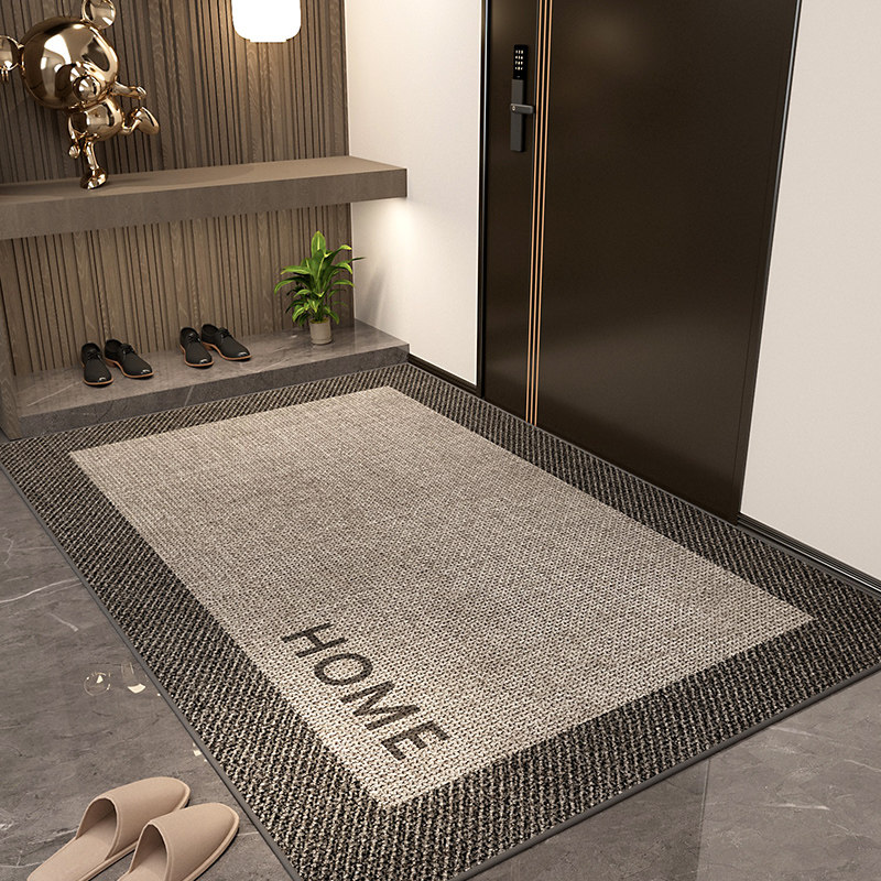 轻奢现代家用进门口地垫入户门垫防滑脚垫子门厅客厅踩脚地毯定制