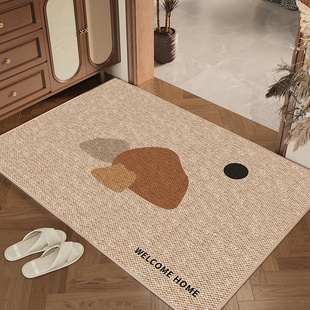 现代中式 家用进门口地垫入户门垫防滑脚垫子门厅客厅踩脚地毯定制
