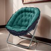 加厚折叠月亮椅阳台休闲靠背椅家用午休午睡躺椅舒适懒人沙发椅子