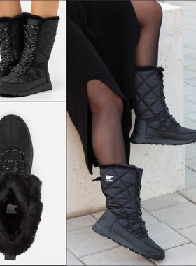 正品冰熊Sorel Whitney冬季户外保暖防滑防水轻底高筒女雪地靴