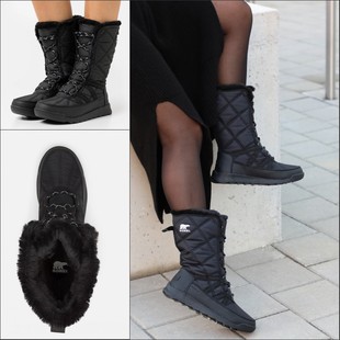 正品冰熊Sorel Whitney冬季户外保暖防滑防水轻底高筒女雪地靴