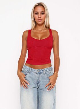 Sexy slim fit temperament camisole top性感修身气质吊带上衣女