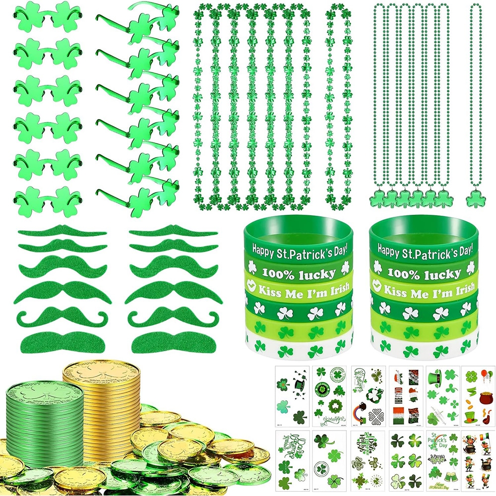 爱尔兰节日装饰游戏三叶草链杯