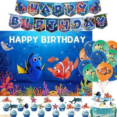 海底总动员生日派对装饰气球
