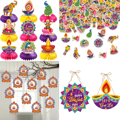 印度排灯节DIWali派对装饰拉旗