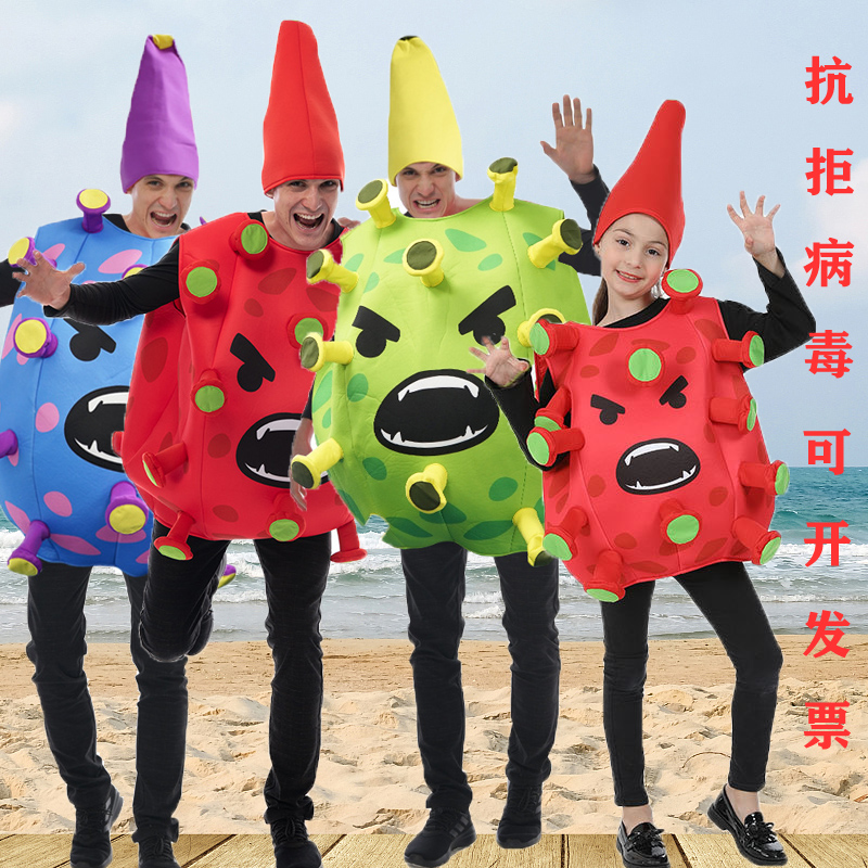 万圣节搞笑风恐龙年会道具防护服