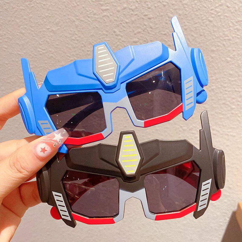 男童帅气奥特曼墨镜儿童时尚太阳镜防紫外线男孩搞怪潮酷眼镜批发