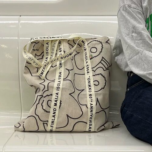 单肩购物袋时尚学生上课包