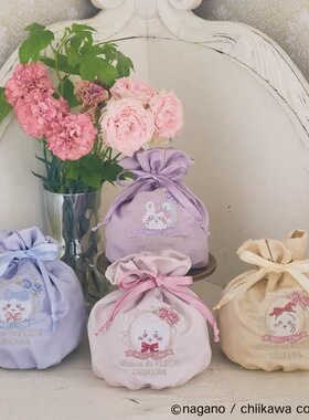 日系2025新款休闲时尚可爱刺绣蝴蝶结手提单肩包束口袋