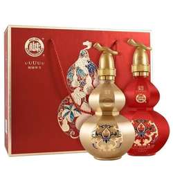 白水杜康酒52度福禄双全粮食酒浓香型白酒500ml*6瓶礼盒年货送礼