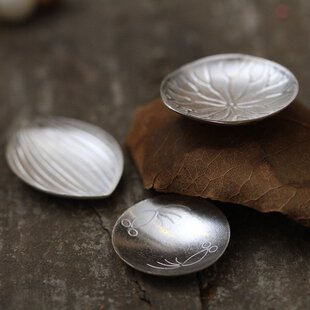 A6L银叶片隔火空熏檀香炉闻香杯手炉云母片香粉香丸隔火熏香香道