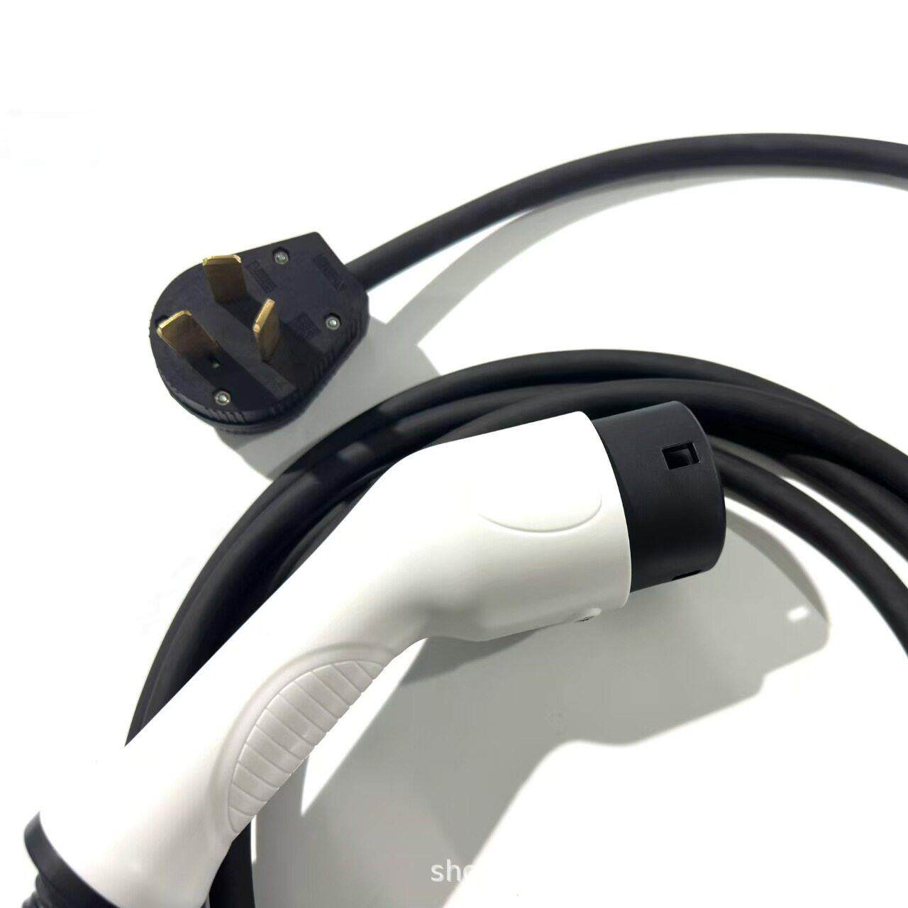 南美欧标便携式随车充2A7KW可调电流T2转NEMA10-50插头5-15用
