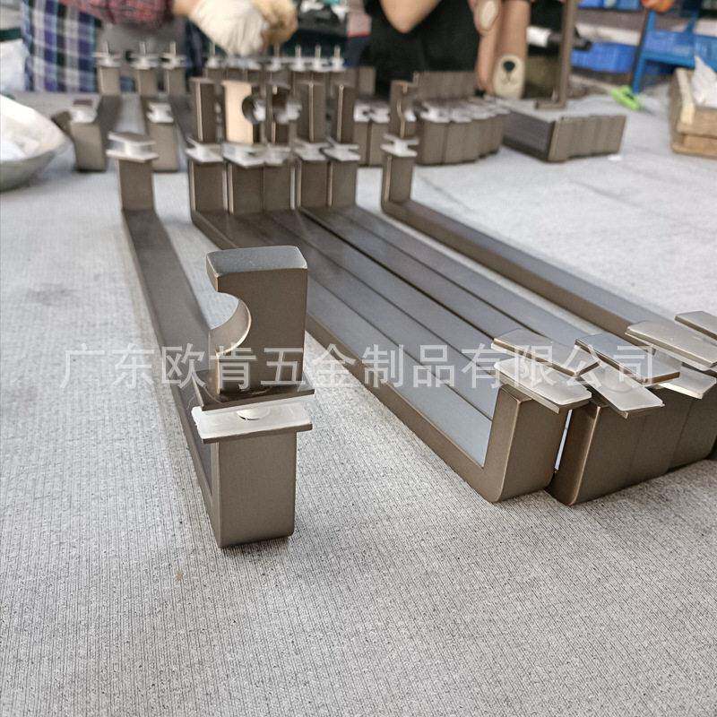豪华卫浴室不锈钢大门拉手淋浴房方管推拉门玻璃抽屉门把手