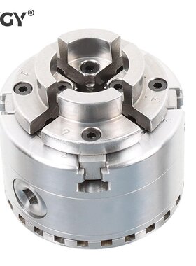 四爪自定心木工卡盘4寸PK96 1x8TPI螺纹 KP125木工车床用木工卡盘